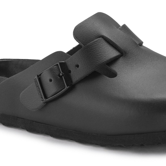 Birkenstock Boston Eva Black Leather Mules Size 11 - Picture 9 of 10